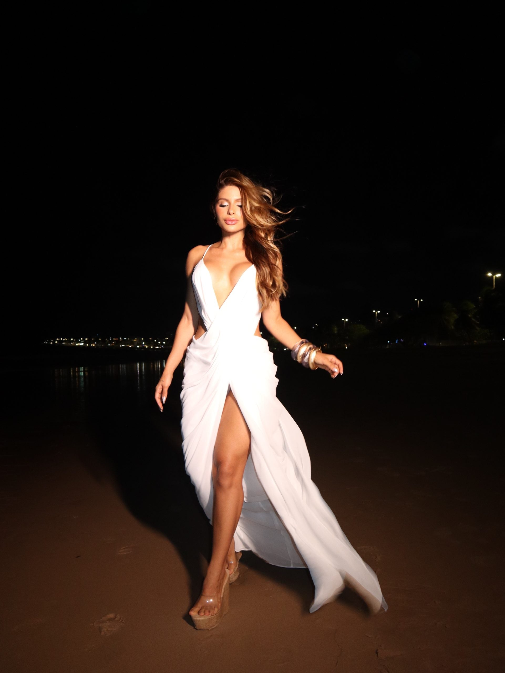 Vestido Longo Suelen – Off White