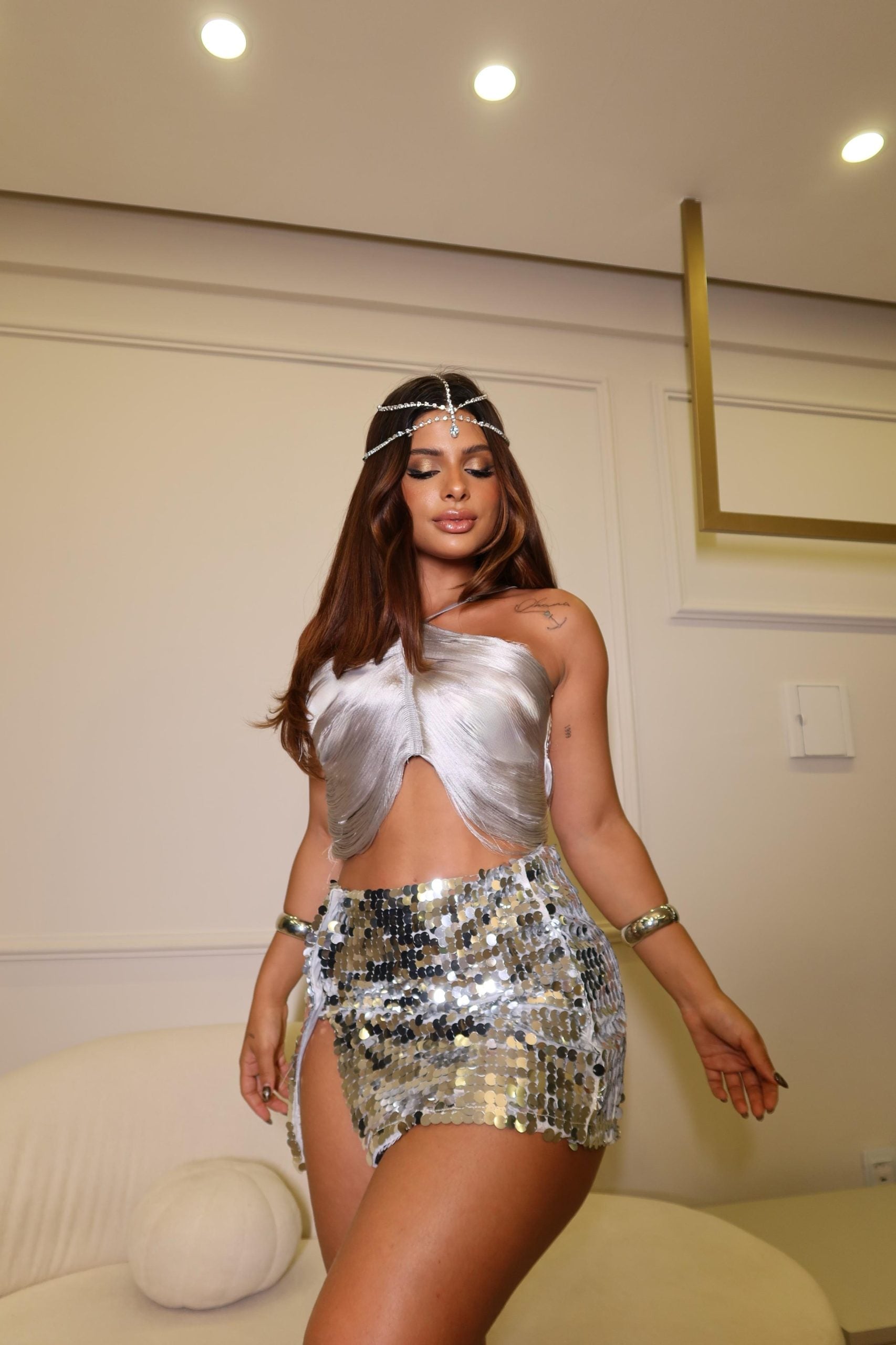 Cropped Franjas Prata