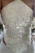 Top de alcinha ~ Madrepérola com miçangas