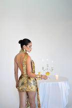 Vestido Andreza Dourado