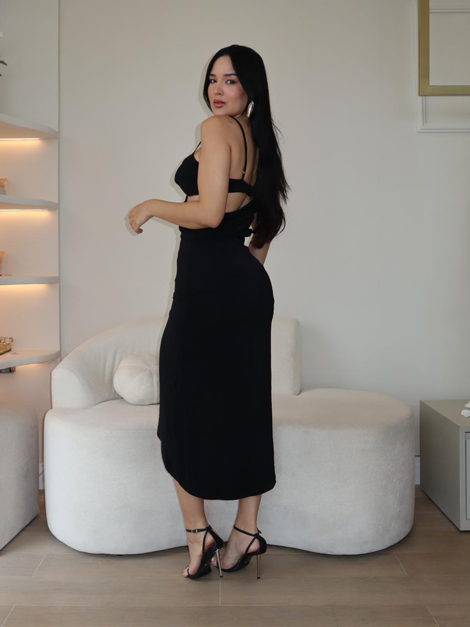 Vestido Serine Midi Preto