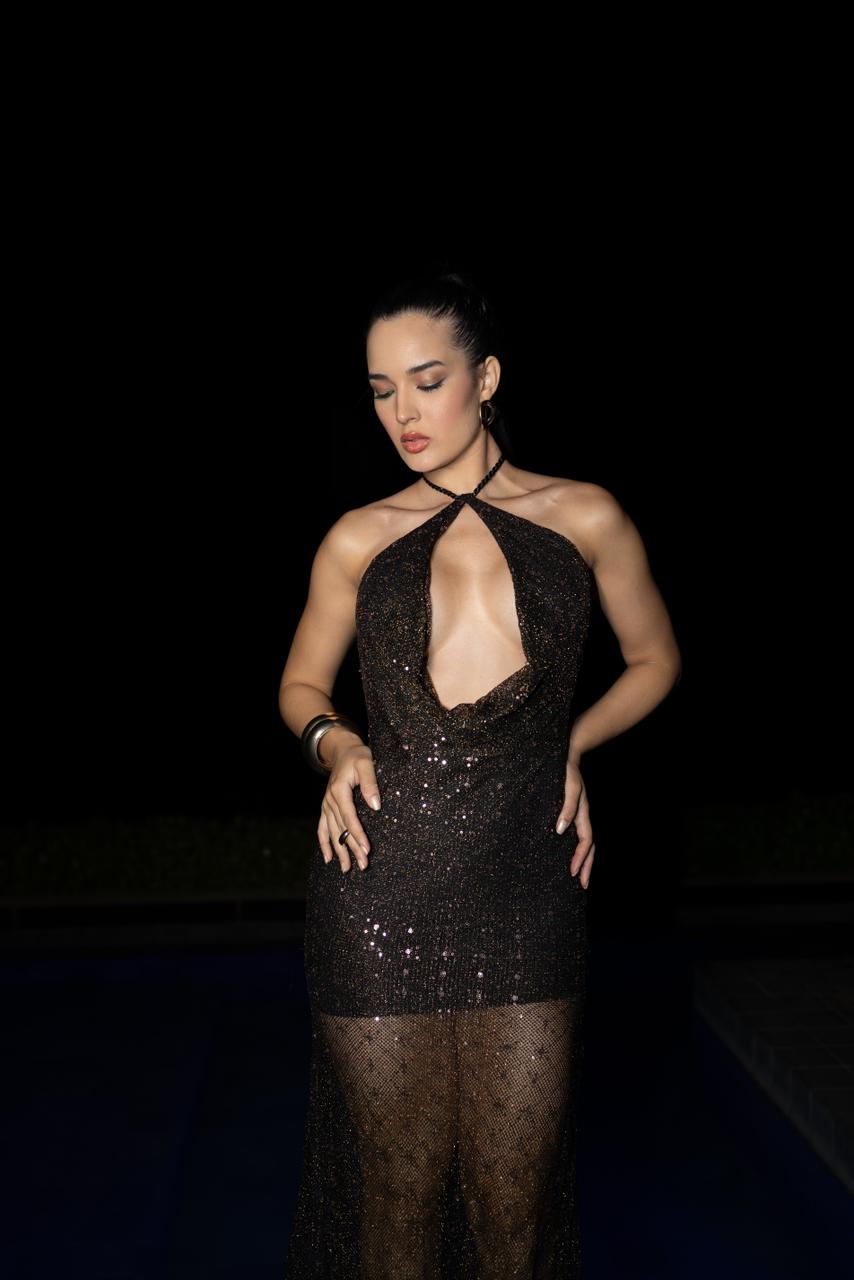 Vestido Helena Longo Preto