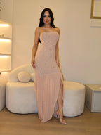 Vestido Fênix Longo Bege