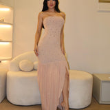 Vestido Fênix Longo Bege