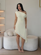 Vestido Carine Amarelo Manteiga