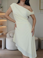 Vestido Carine Amarelo Manteiga