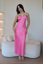 Vestido Kelora Longuete Rosa
