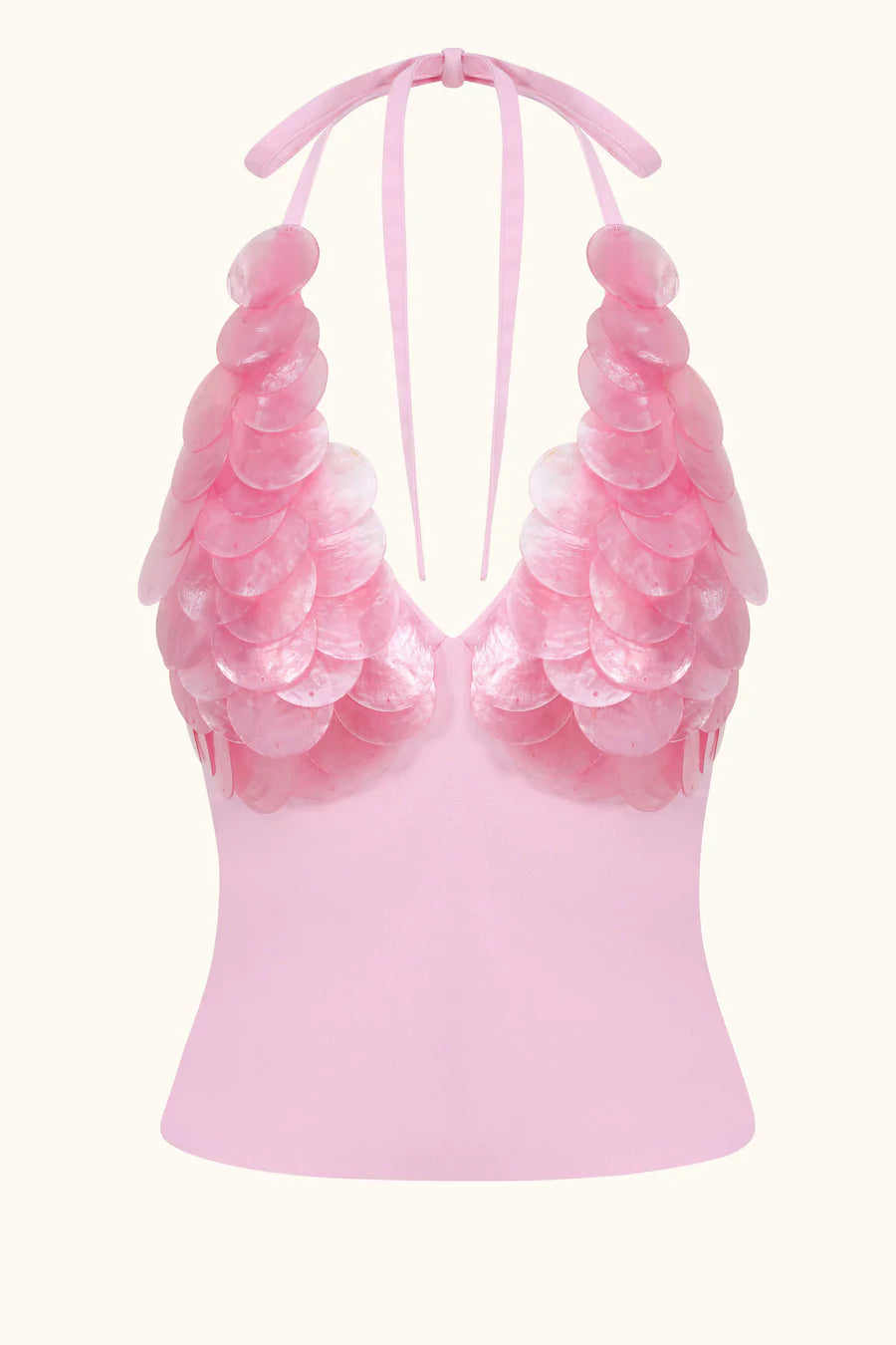 Top Serena ~ Madrepérola com Miçangas