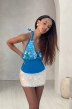 Top Serena ~ Madrepérola com Miçangas