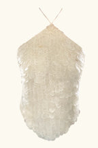 Top de alcinha ~ Madrepérola com miçangas