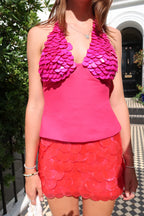 Top Serena ~ Madrepérola com Miçangas