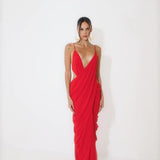 Vestido Longo Suelen – Vermelho